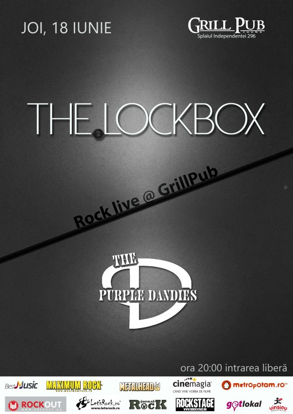 The LockBox si The Purple Dandies concerteaza in Grill Pub din Bucuresti